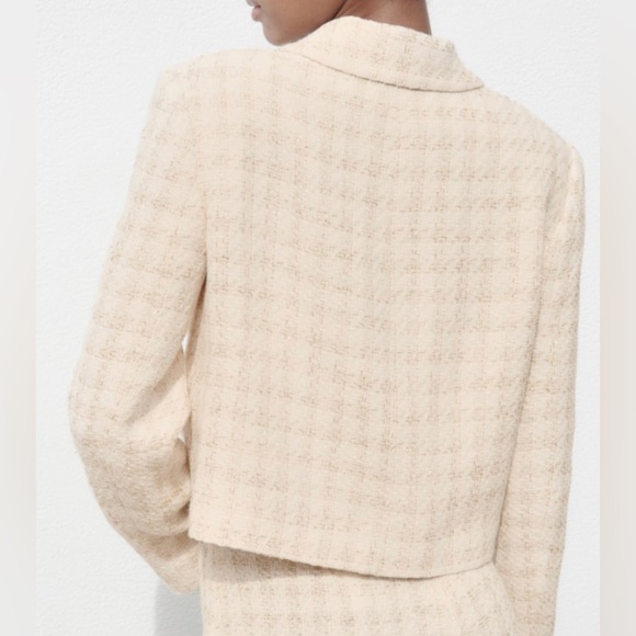 Textured Plaid Blazer - Picture 4 of 4